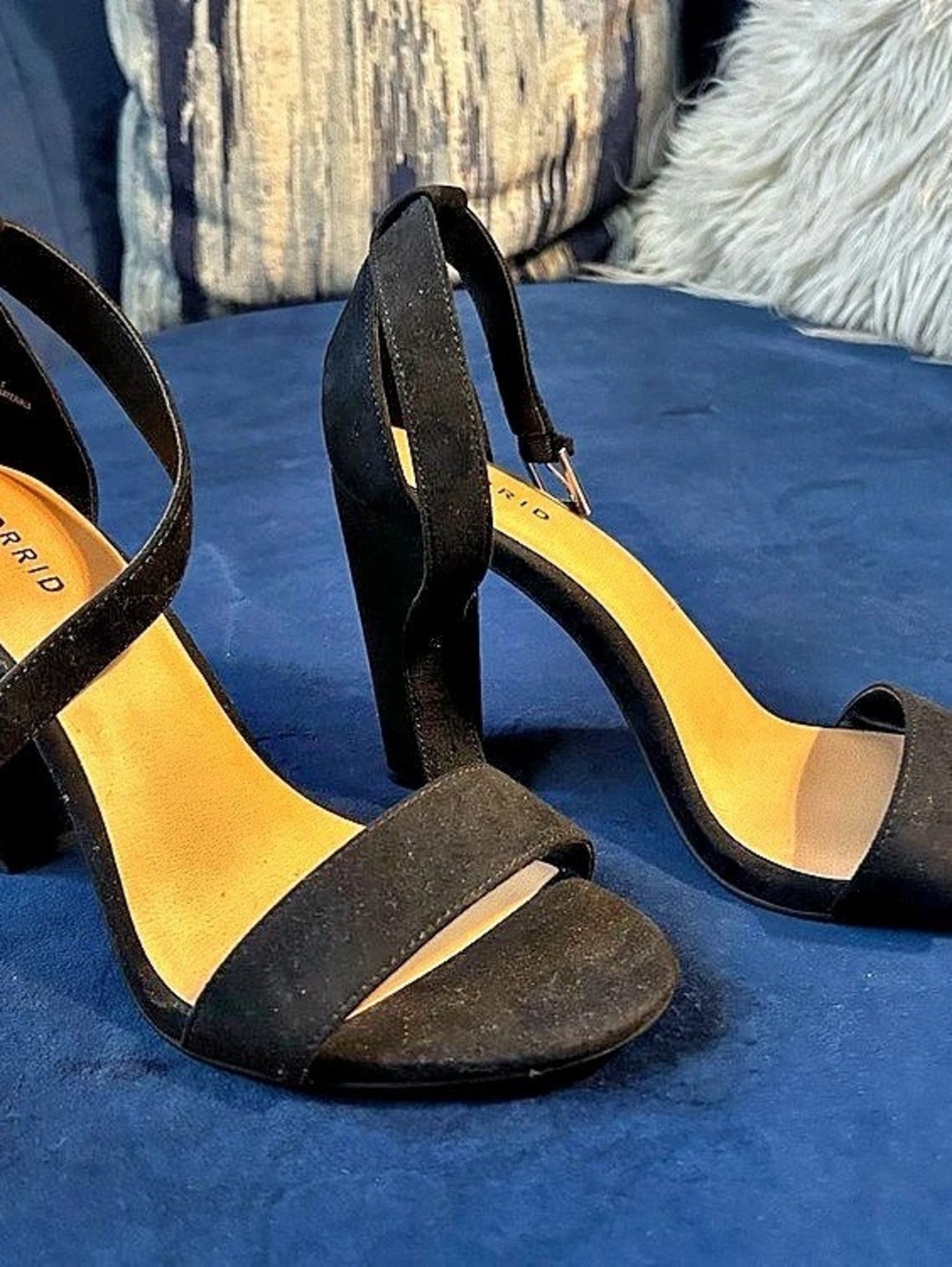 TORRID Ankle Strap Block Heel Sandal Black